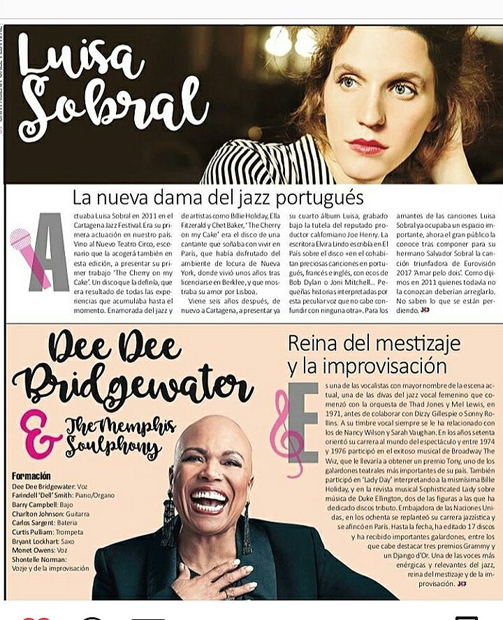 Os dejamos con una pequeña parte del especial #Cartagenajazzfestival realizado por el <a href="/diariolaopinion/">La Opinión de Murcia</a> . Ambas artistas actúan esta noche👇👇