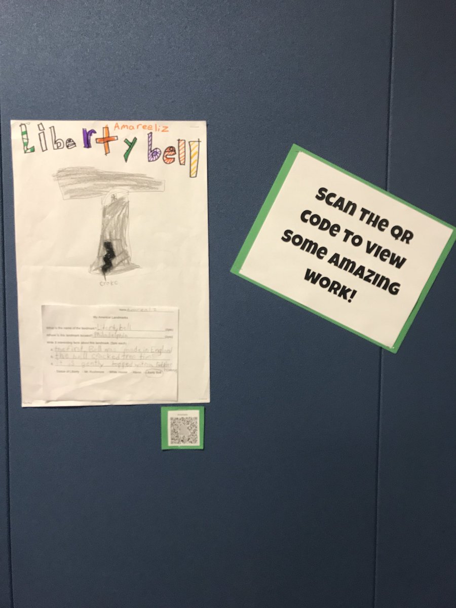 MrsWMatthews's tweet image. A fun way to display work with @Seesaw #techieclassroom