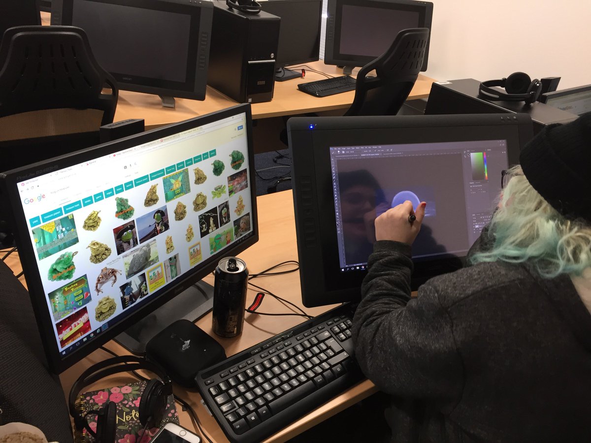 BoltonGames1's tweet photo. It's crunch time here as the @SpecialEffect game JAM draws closer to the end with only minutes remaining. https://t.co/KwEzttwbRW