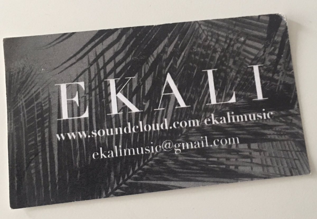 EkaliMusic's tweet photo. I remember printing 500 of these and flying to SXSW without a festival wristband to hand them out on the street...I had 80 followers on SC. https://t.co/wTBNJERk5b