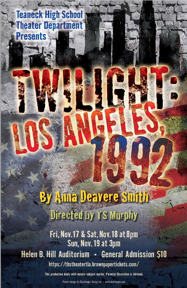 The show is almost here ‼️ Twilight : LA 1992 on November 17, 2017 🎭
General Admission is only $10‼️