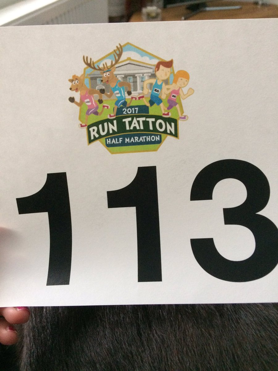 maccpilatesyoga's tweet photo. #tattonhalf race number arrived today just got to do the #cheshire10k tomorrow first #running #Runr #runner https://t.co/DJjDArITpy