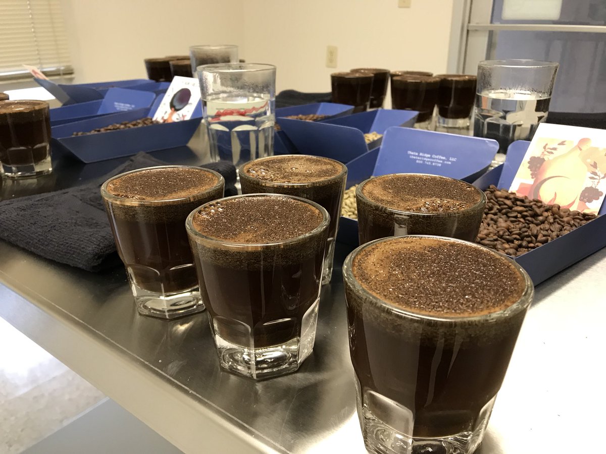 Simply amazing #coffee in the Daterra auction this month! Got to cup them this morning thanks to Theta Ridge!