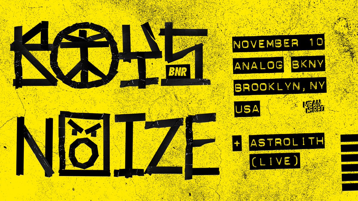 One week from tonight just me and <a href="/boysnoize/">𝘽𝙊𝙔𝙎 𝙉𝙊𝙄𝙕𝙀</a> at @analogbkny Tix: ticketfly.com/event/1545378-…