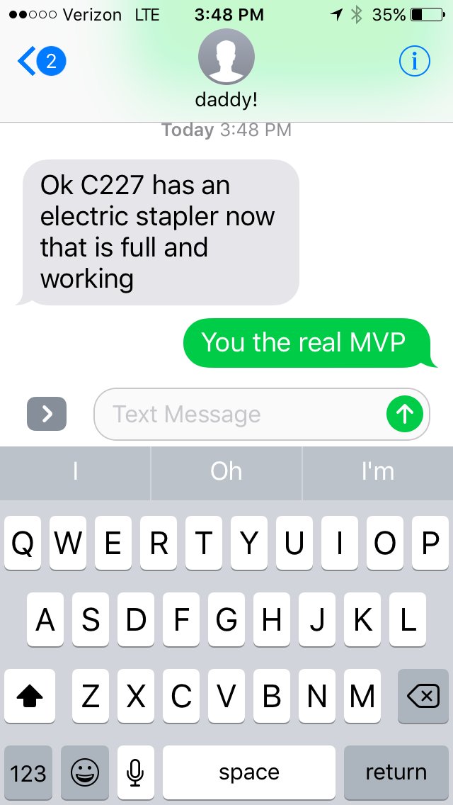 hollidayamber's tweet photo. When you can send your direct complaints to your dad about the computer labs at school and he fixes it 👌🏼 https://t.co/cfz1mQ6JfP
