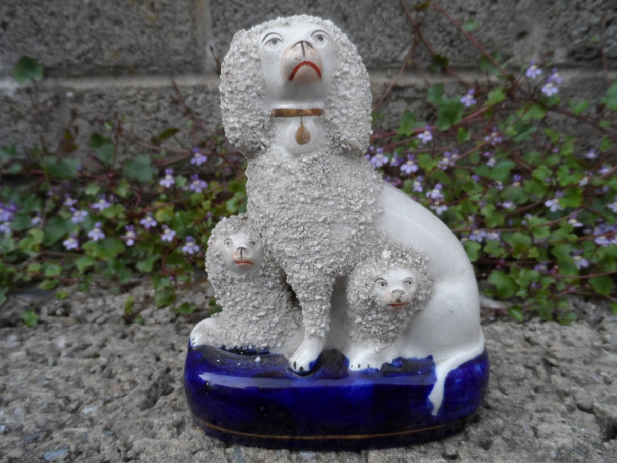 Investkonnect's tweet image. Antique staffordshire ceramic poodle group - 19th century English cera… tuppu.net/8bfbd879 #Vintage #AntiqueDog