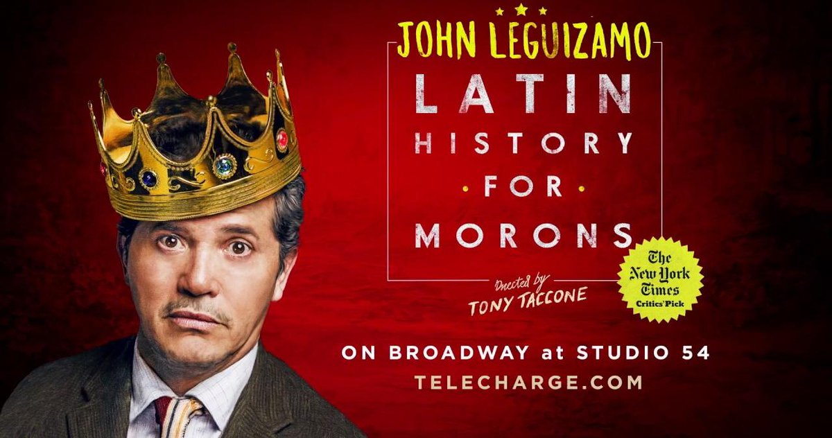 broadwaybounddd's tweet photo. John Leguizamo returns to Broadway for 16 weeks only in this one-man tour de force performance!  #LH4M  - https://t.co/rIyIM4qccr https://t.co/jbI7trrIwh