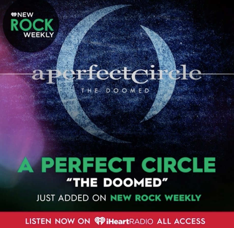 aperfectcircle's tweet photo. Hear "The Doomed" on @iHeartRadio's #NewRockWeekly #iHeartRadio https://t.co/vac4VpWvx8 https://t.co/v9AoqI7FsA