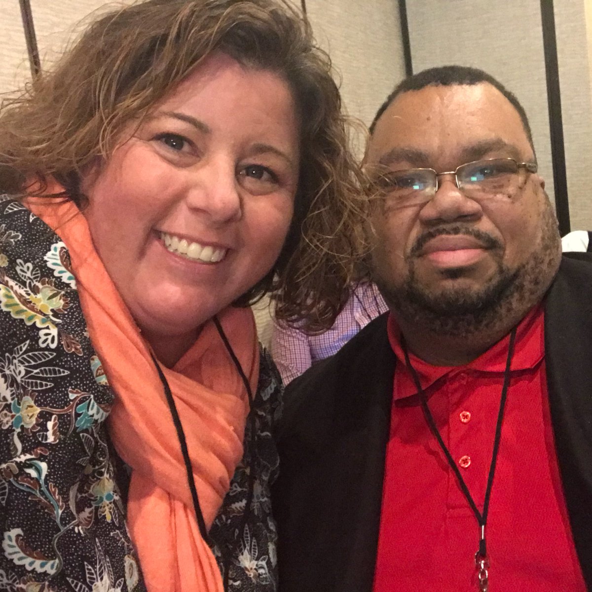 DuncanHinds12's tweet photo. Mr. Hicks and I at the Social Studies Conference!  #whenworldscollide glad to see my PPS people out and about!@PortsVASchools @ebracyPPS https://t.co/3pr6wAnf8Y