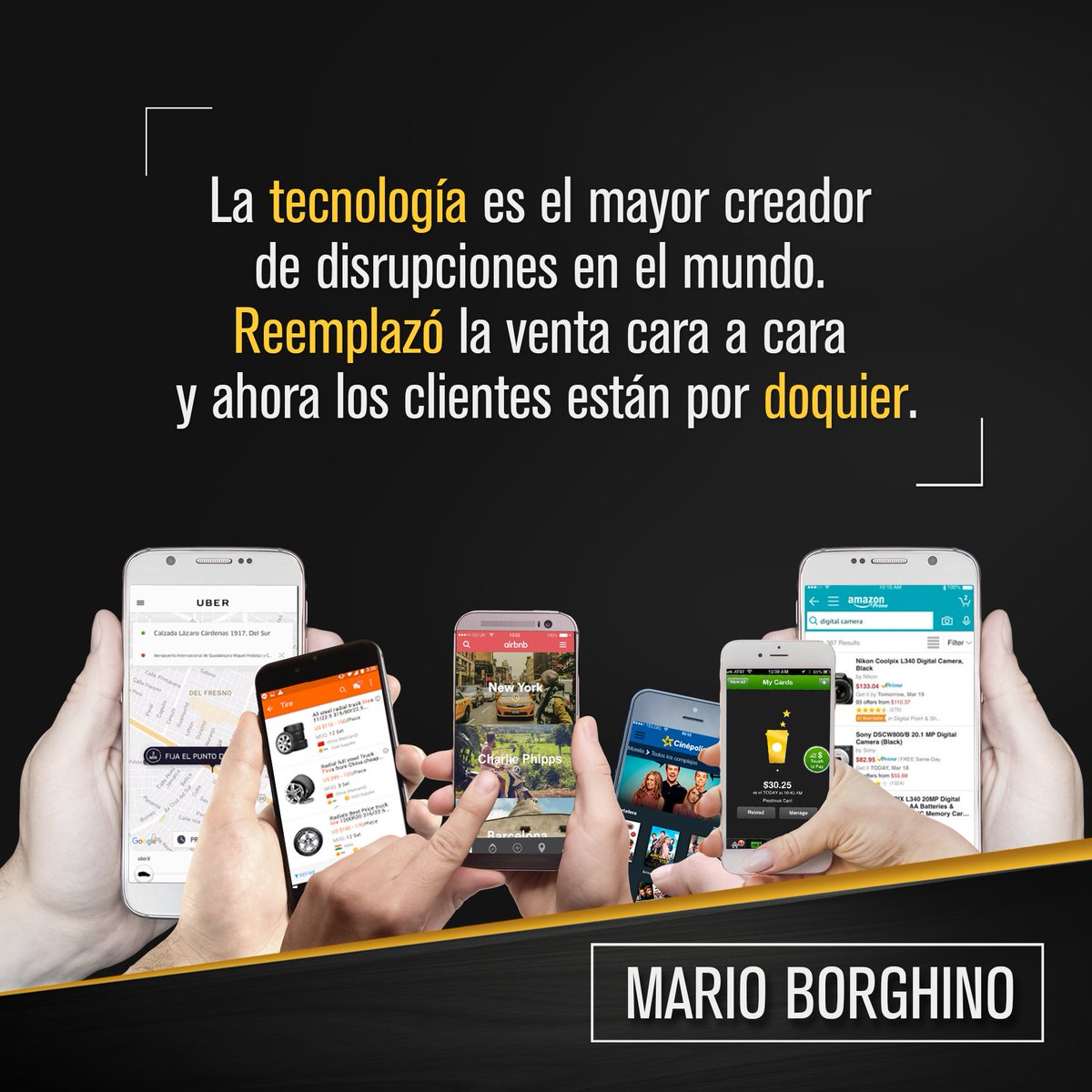 BorghinoMario's tweet photo. ¿Deseas crecer y construir una disrupción en tus productos/concepto de negocio?Participa en mi Taller #ElDisruptor donde sabrás cómo hacerlo https://t.co/vzC6fwHOwy