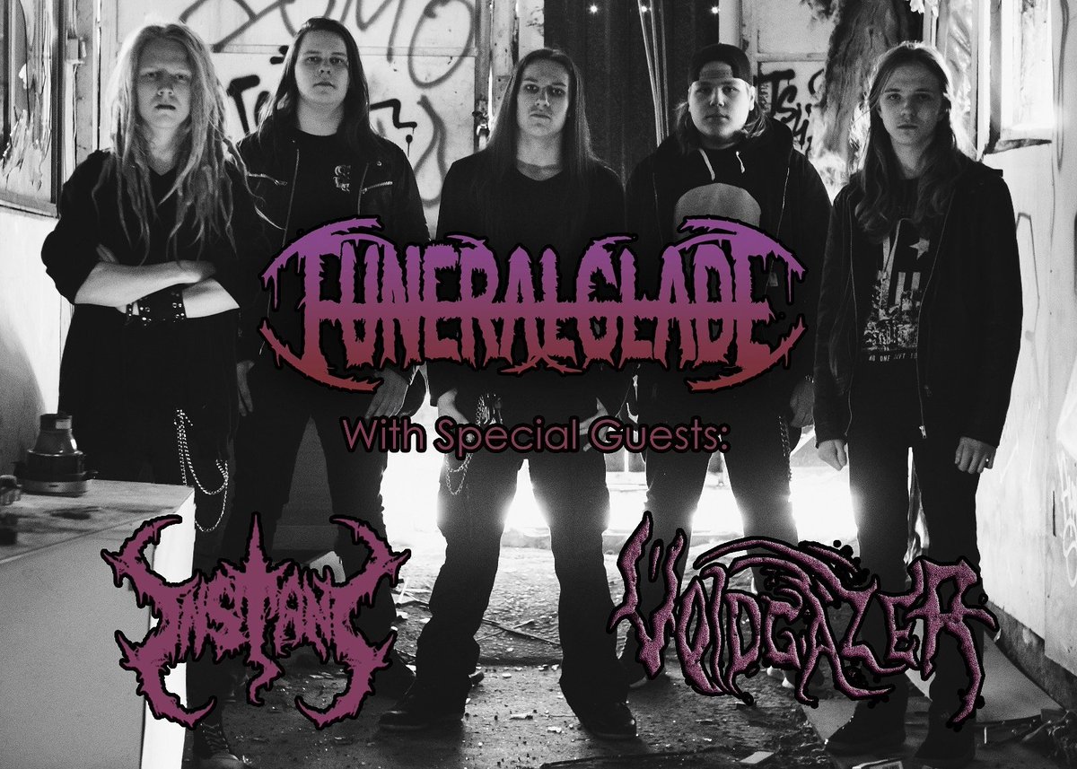 funeralglade's tweet photo. 1.12 @VIMMA, Turku
-DOORS: 18:30
-FREE ENTRY
-ALL AGES https://t.co/Dzh6firUOi