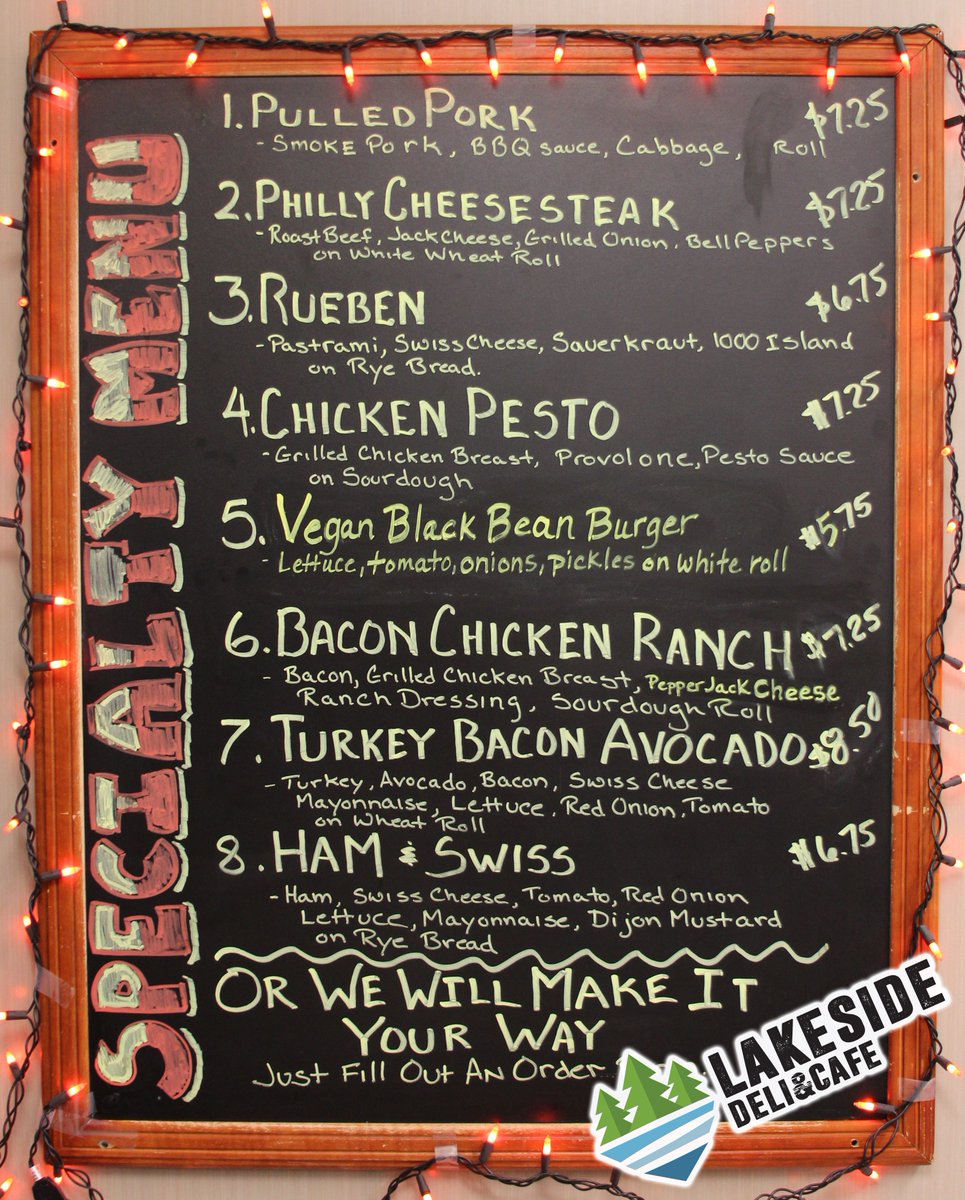It's #NationalSandwichDay at the Lakeside Deli &amp; Cafe. Drop in and grab a menu item or get creative!