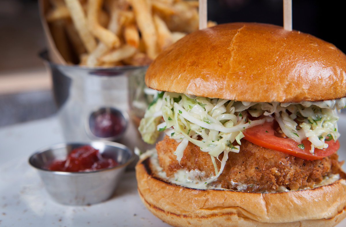 crafthousefsj's tweet photo. Crispy Honey-Lime Fish Sandwich, bet you can't say it 10x fast but after you have one, you'll want ten more! #NationalSandwichDay https://t.co/K0USUSj5jb