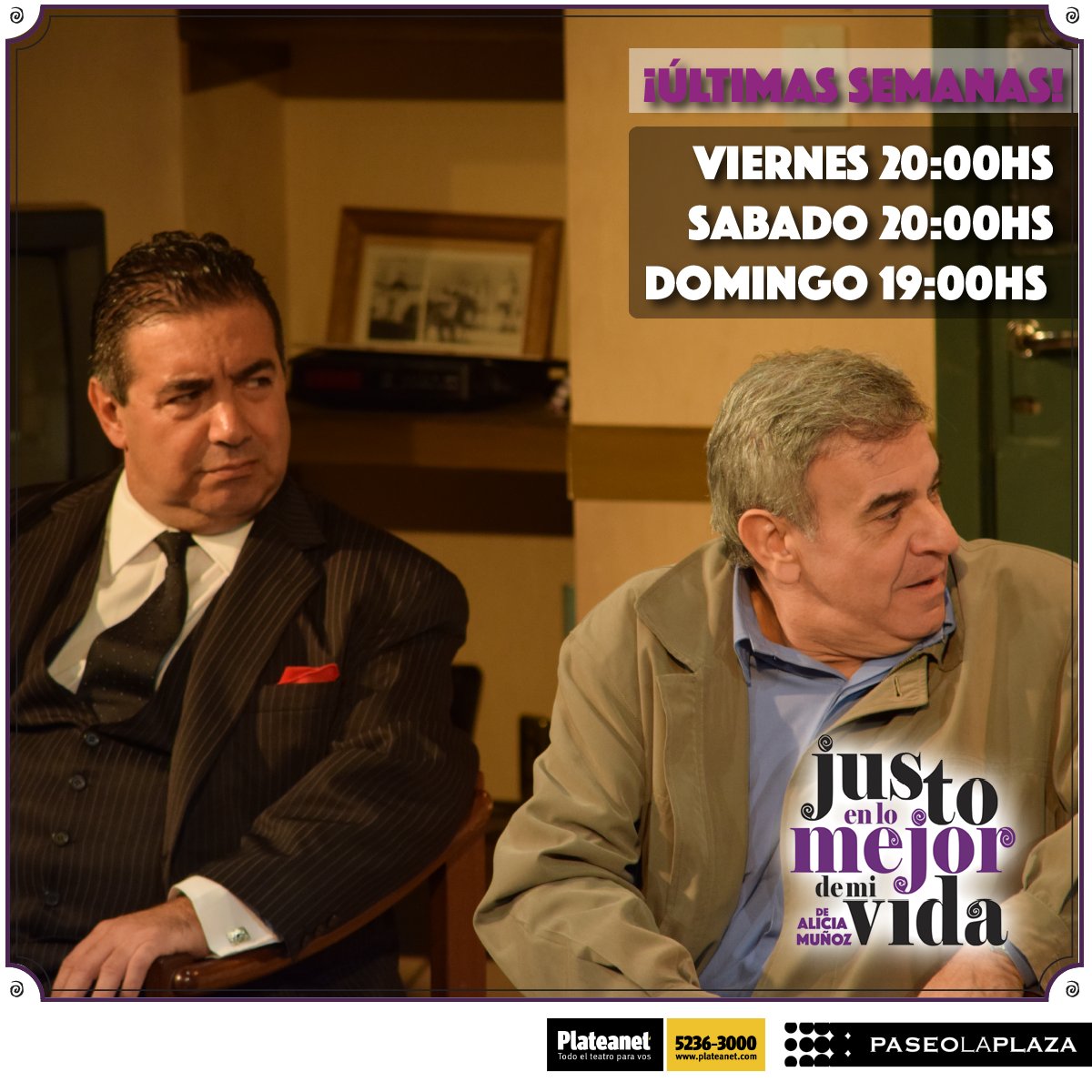 JustoEnLoMejor's tweet photo. "Por qué no se podrá rebobinar y empezar todo de nuevo, digo yo" #JustoEnLoMejorDeMiVida ÚLTIMAS SEMANAS
Entradas en https://t.co/VWGsEOblMp https://t.co/EnEL1ffc86