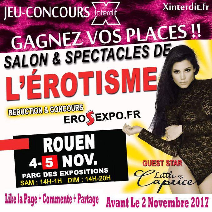 coucou a tous retrouv&eacute;e Manon Martin CE WEEKEND A SALON DE l'&Eacute;ROTISME DE  ROUEN SUR LE STAND EMPIRE.