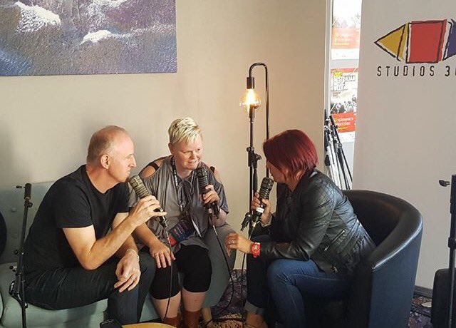 BreakOutWest's tweet photo. Just a couple of Canadians talking 'aboot' music in Australia.... 🍁🎶 #amw2017 https://t.co/QunszaeA9f