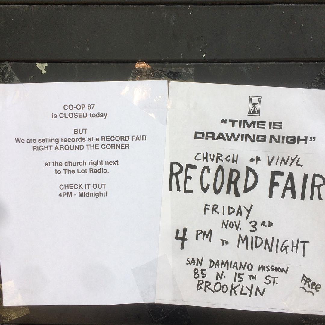 Hey we're not gonna be open today in preparation for tonight's RECORD FAIR! Come through it's FREE! 85 N. 15th St. at the Church!