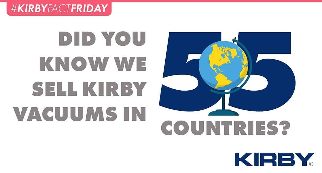 #Kirbyvacuums are sold in 55 countries across the globe!🌎 #KirbyFactFriday #FactFriday #themoreyouknow