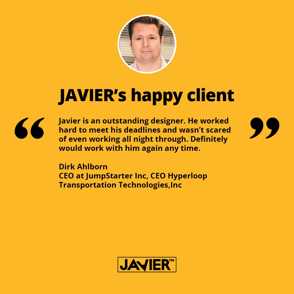 joinJavier's tweet photo. #ClientReview
Javier is an #OutstandingDesigner. He worked hard to meet his deadlines and wasn’t scared of even working all night through. https://t.co/IWgwTNHhhh