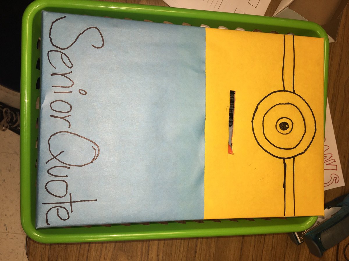 Last day to submit your senior quote,  @ lunch!