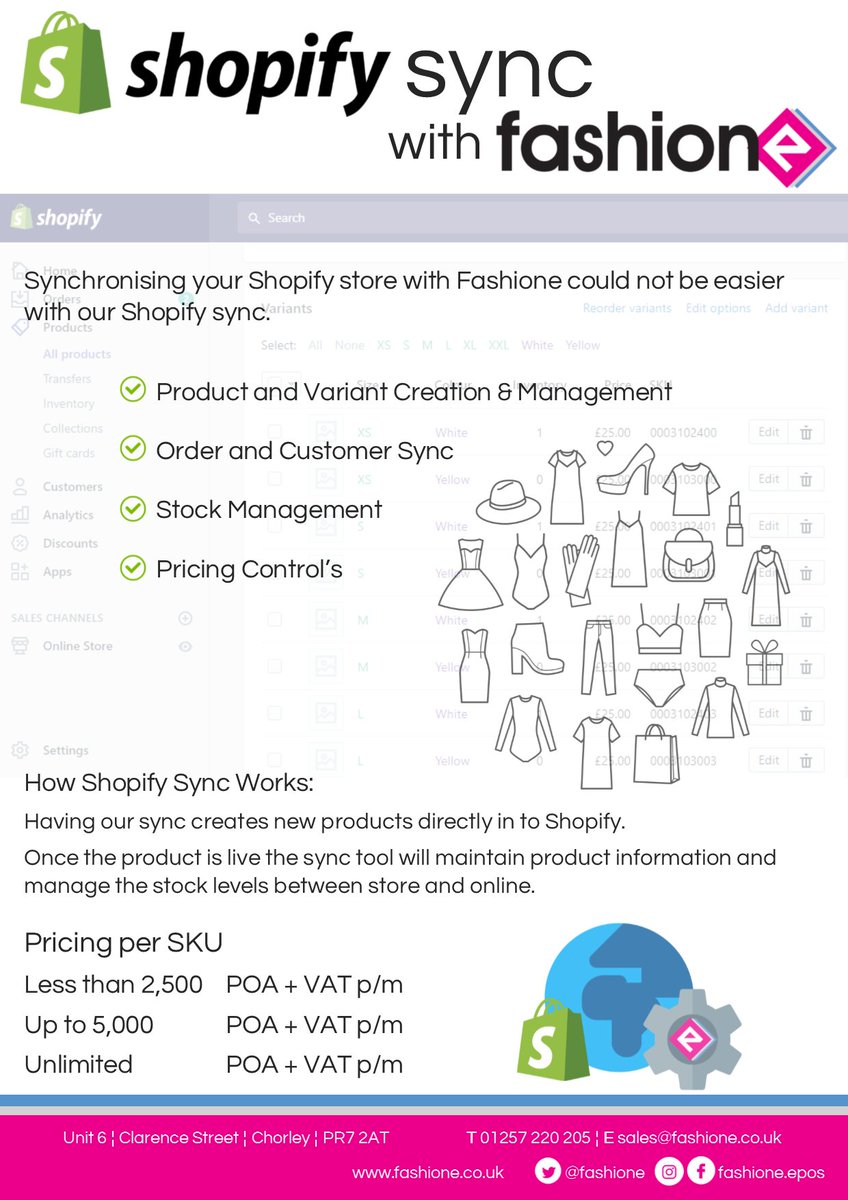 Fashione's tweet photo. Happy Weekend Everybody!
We have some exciting NEWS! Our Shopify Sync is now ready to go.. Enquire Today
#weekend #fashione #epos #shopify https://t.co/Iyg66czf8A