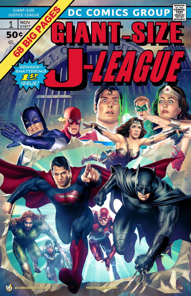 This <a href="/WizardWorld/">Dalmondrius</a> #JusticeLeague Variant cover is so awesome! Exemplifies “Respect the Past, Embrace the Future”