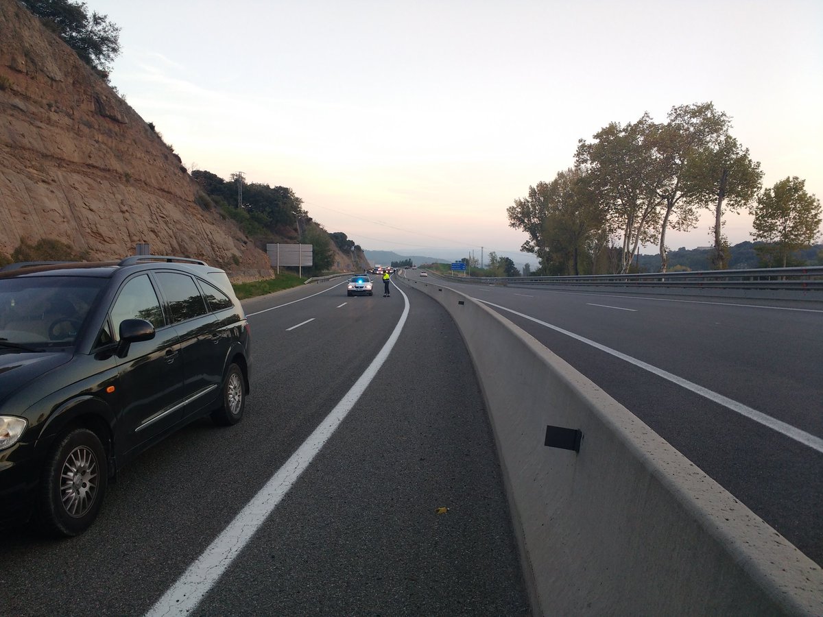 Hem tallat la C16 en sentit nord a l'alçada de #Berga