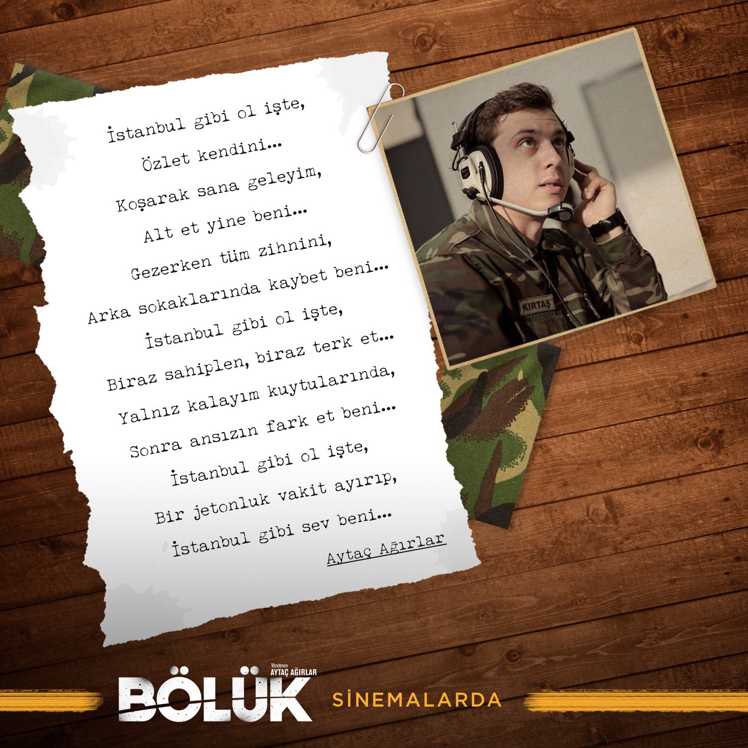 TAFF Pictures on X: “İstanbul gibi ol işte, özlet kendini…” Bölük  sinemalarda! t.coTmR2T2Xo8r  X