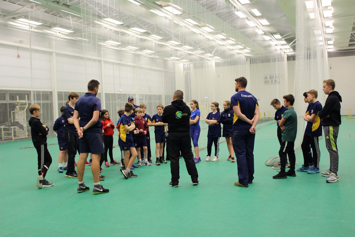 Thanks @RyanPringle and @GBreese70 for coaching at our spin bowling course yesterday 🏏👌