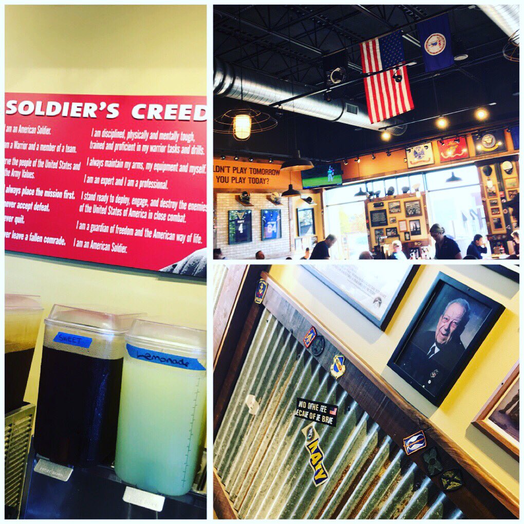 ItsKrissy's tweet photo. Just discovered #missionsbbq in Charlottesville. Everything is a tribute to our vets. This place has it goin on yโall. ๐บ๐ธโค๏ธ๐ https://t.co/XkAnwX3YR3
