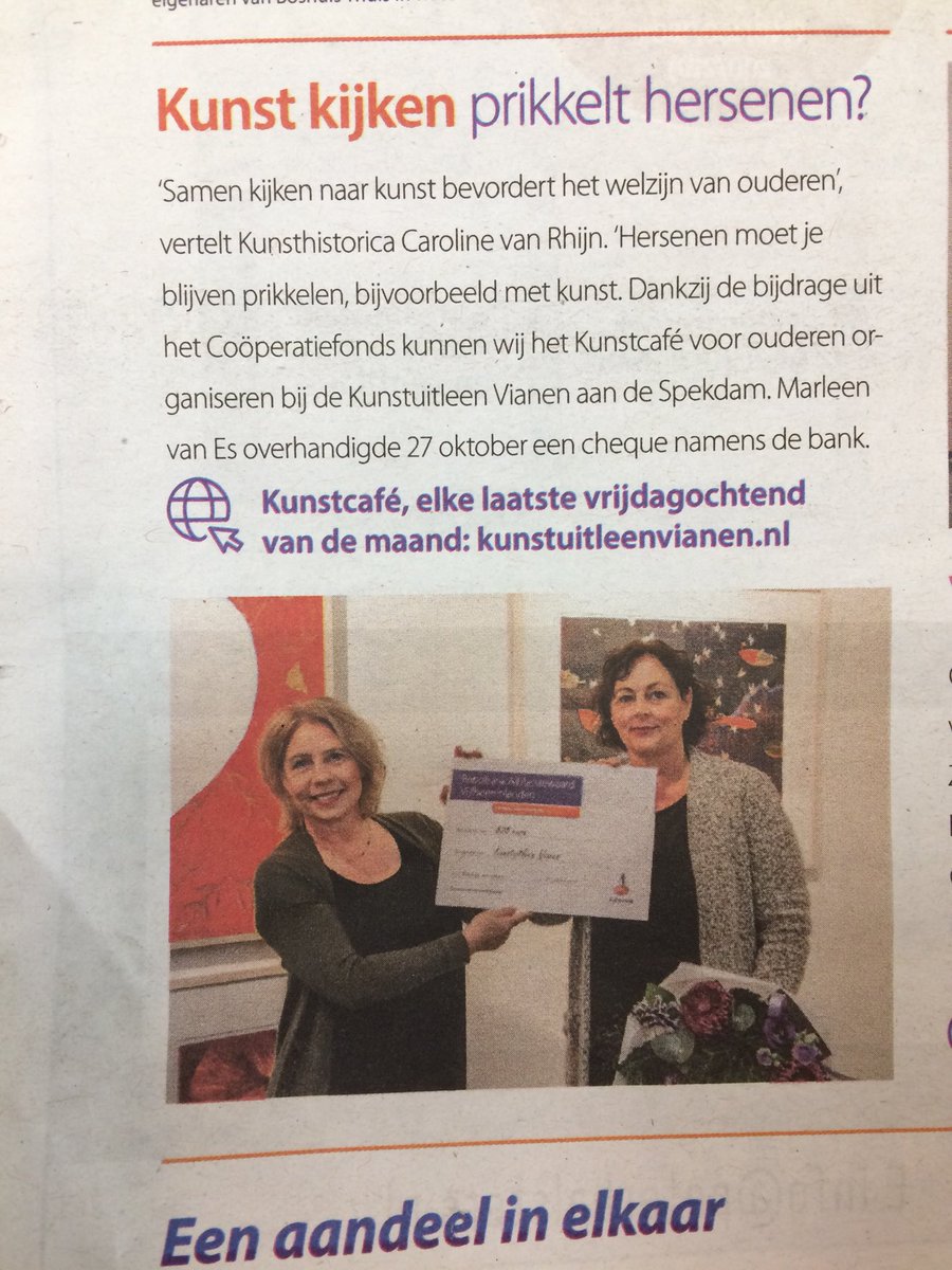 Marleen8591's tweet photo. @RabobankAV, bijdrage #coöperatiefonds #kunstuitleen #vianen #bibliotheek https://t.co/XdZVzt1AqU