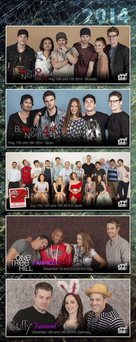 KLZ_Events's tweet image. #KLZ_Trajectory
2014, a year full of events!
@BloodyNightCon Spain &amp;amp; Belgium
@WizardCon 
#OTHFanMeet
#BuffyFanMeet
klzevents.com/KLZevents/engl…