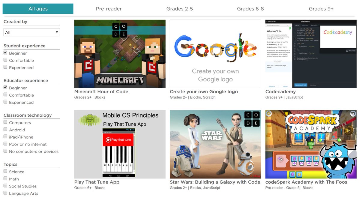 codeorg's tweet image. New #HourOfCode activities are up! Check them out &amp;amp; find your new favorite. (Psst! There are even more on the way 😉) medium.com/@codeorg/from-…