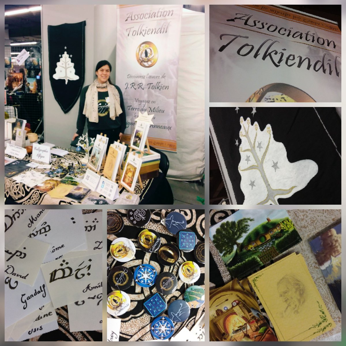 tolkiendilfr's tweet photo. Nous serons tout ce week-end au #SalonFantastique avenue des Elfes #Paris #Champerret ! #CalligraphieElfique et BerenEtLúthien à gagner ! https://t.co/Wt4MPV9dTt