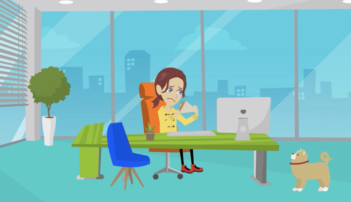 GoOffseat's tweet photo. Avoid having lunch at your desk alone today! Go on a walking meeting and grab a healthy snack with a colleague. #getofftheseat #wellness https://t.co/o8LMU2zOBR