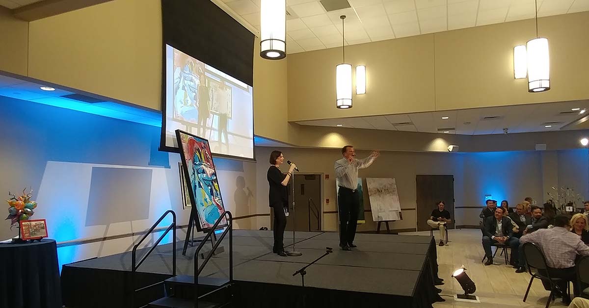 BeaconSage's tweet photo. It was an amazing night at the @EasterSealsAR  Art &amp; Soul #Charity Event and Auction! https://t.co/5fBshZVwLi #Easterseals #Disability https://t.co/EzMe65Ygrh