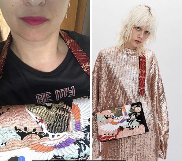 Pregunta <a href="/eldiablovistede/">eldiablovistedezara</a> @zara: m podéis explicar cómo lo ha metido la modelo debajo del brazo ? yo llevo intentándolo desde las 10:00 😅😅😂