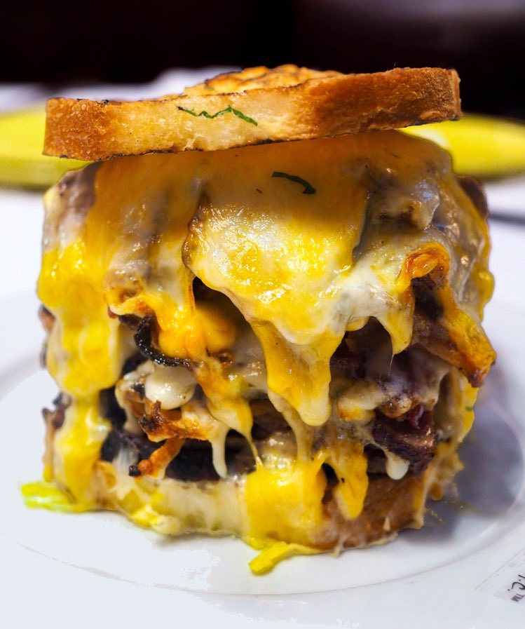 GrandCentralNYC's tweet photo. Behold the #StripCheese, a brand-new creation at @mjsteakhousenyc! Order one to celebrate #nationalsandwichday, or just, you know, Friday. https://t.co/DaQWXAf1LD