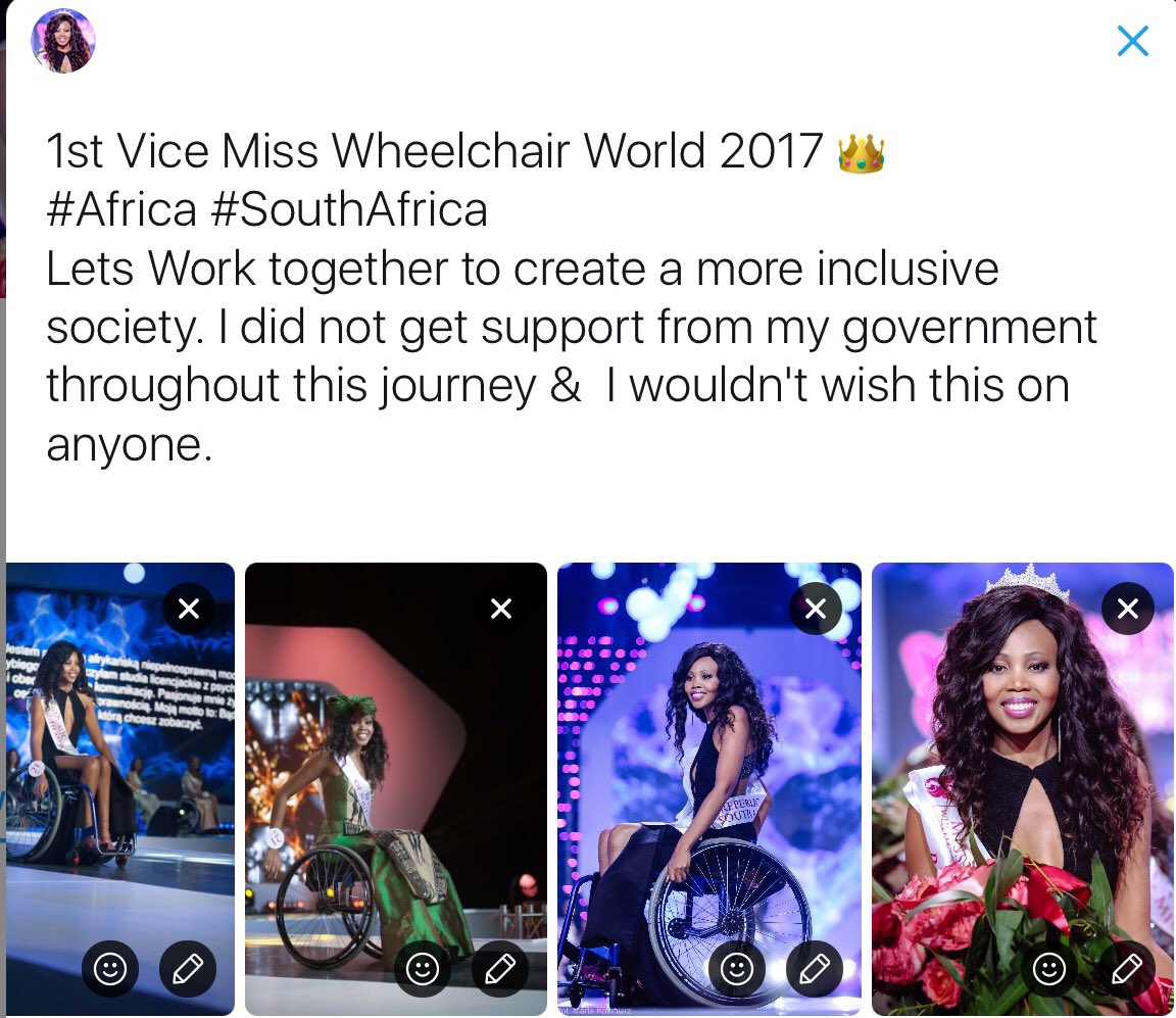 Image result for Lebohang ‘The Rolling Goddess’ Monyatsi, the first African woman to model in a wheelchair