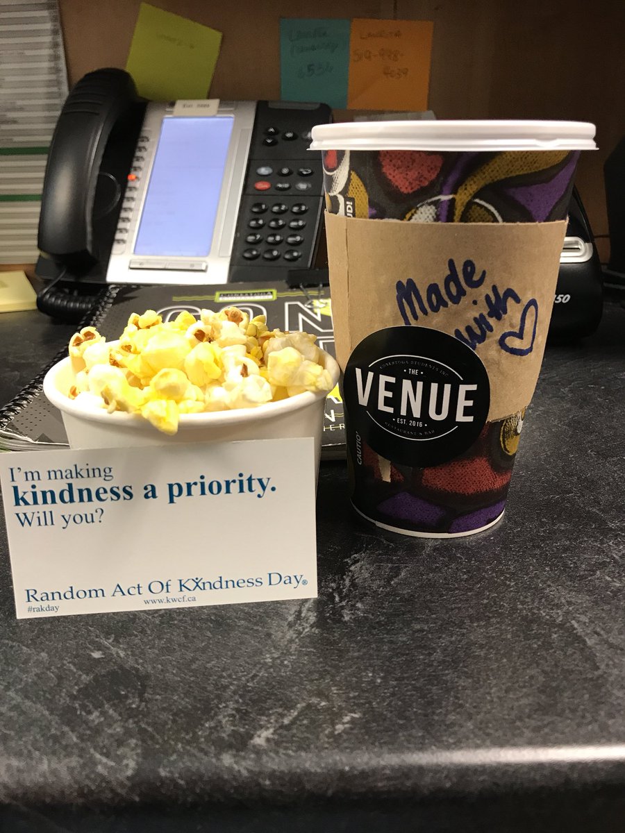 vdbertrand's tweet photo. Random Act of Kindness Day @ConestogaC @CStudentsInc #studentengagement https://t.co/XhVoojEVPT