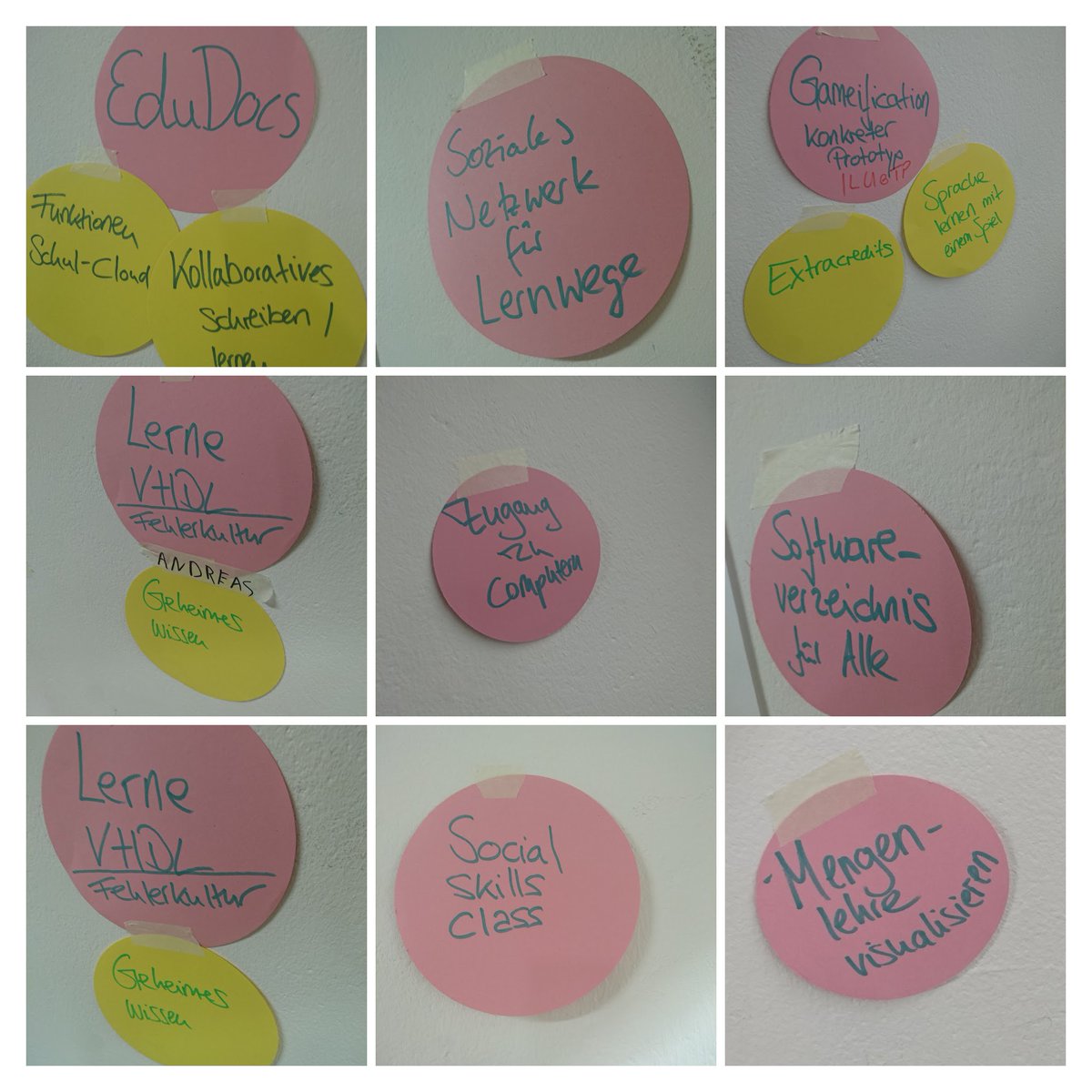 #KreativHack #edtech Edition Viele spannende Ideen! Gruppenbildung im Gange!