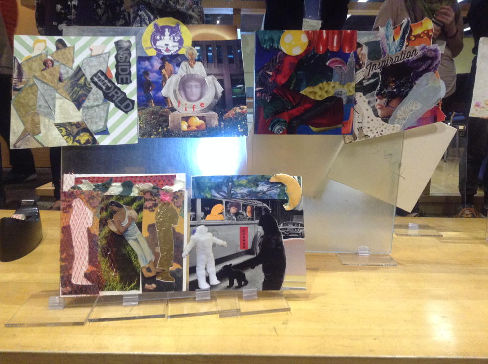 Compelling collages by teachers at the engage arts launch <a href="/TDSB_Arts/">TDSB ARTS Dance Drama Music Media Arts Visual Arts</a>