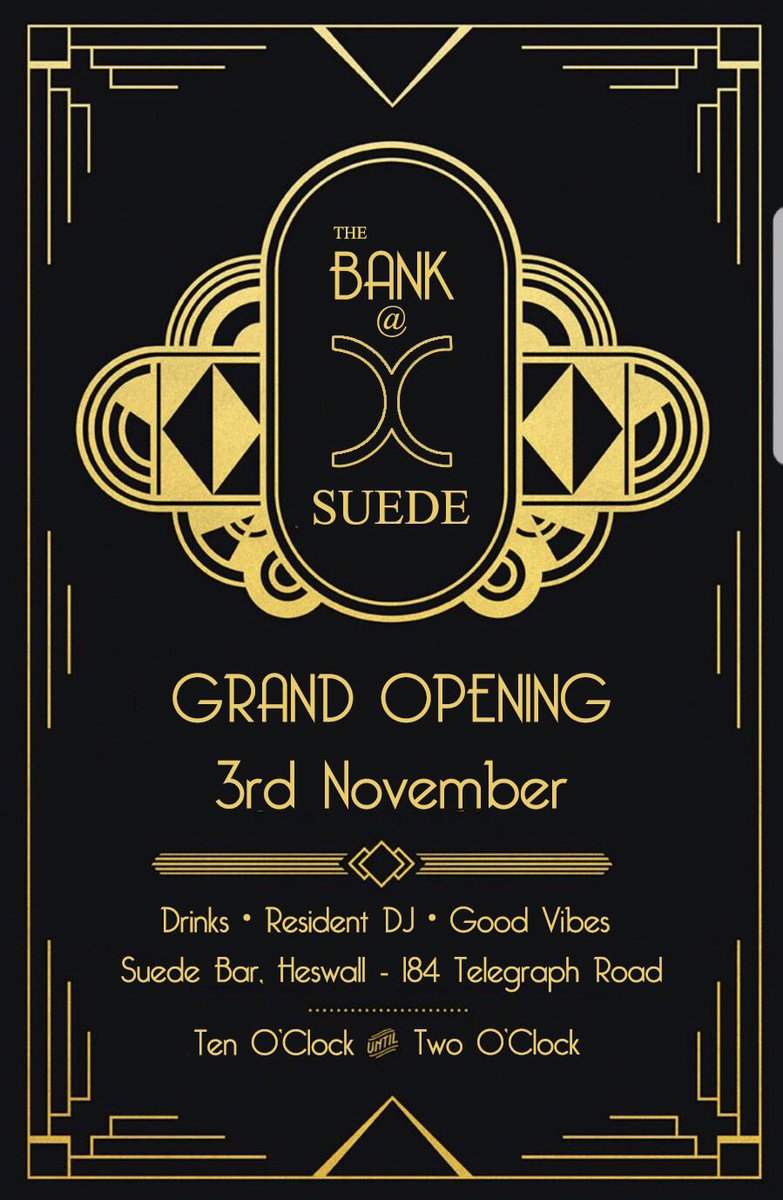 SuedeHeswall's tweet photo. 🎉 T O N I GH T 🎉

💰 B A N K @ S U E D E 💰

@BenAubreyDavies
@ellcongdon
@Kiewoolley95
@heswallmagazine 
@VisitHeswall 
@Heswallcom 

#suede https://t.co/oC38NzEJK8