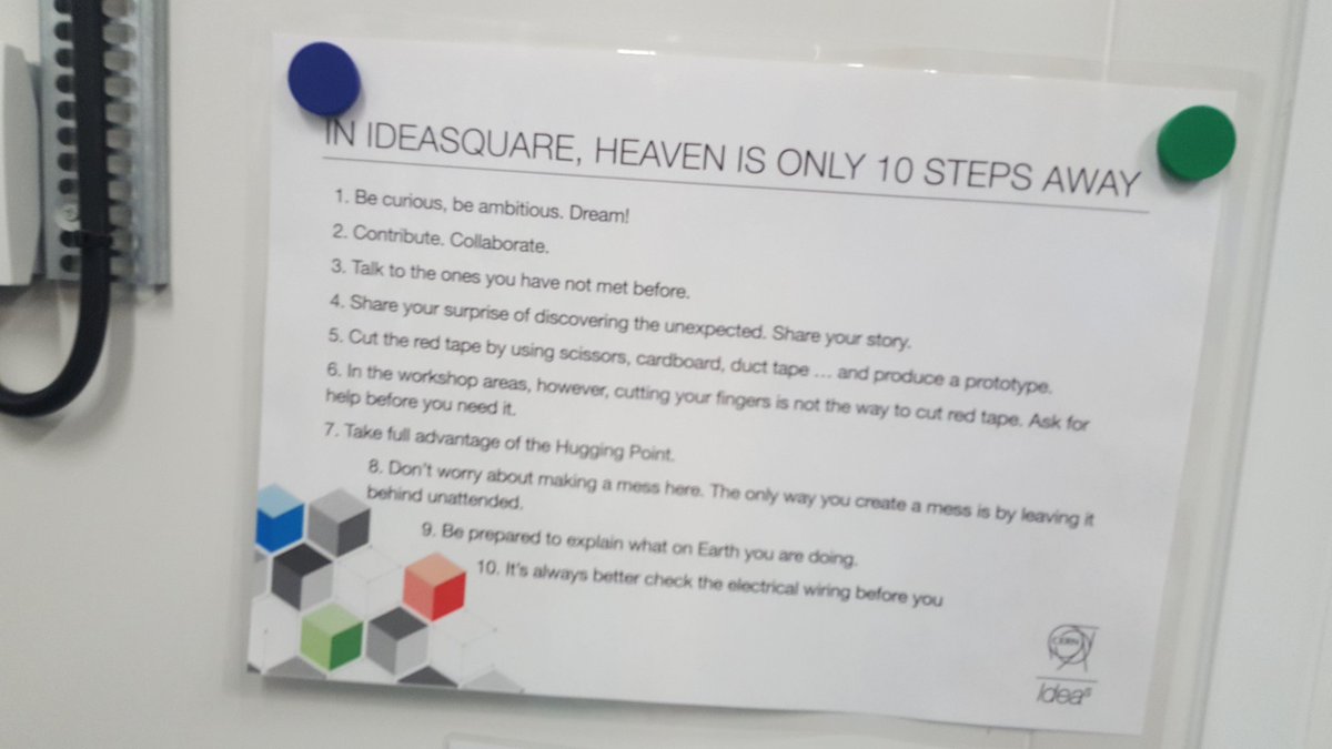 darrenprice's tweet photo. #CERN's innovation/prototyping facility IdeasSquare @IdeasCERN has a Hugging Point for when things just aren't working out! 😀 https://t.co/1d8Z9GmLsQ