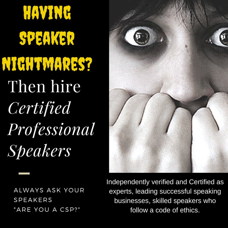 PeginePower's tweet photo. Hired an awful speaker? A nightmare for organizations &amp; Conferences.  #eventprofs #MPI #CMP #CSPMonth #HireaCSPSpeaker #CertifiedSpeakerPro https://t.co/bZwWkgTxA1