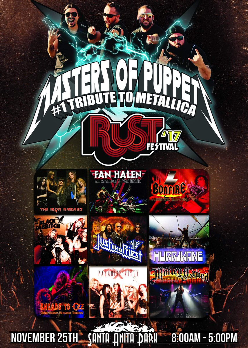 rei_nishimoto's tweet photo. @RustFest_LA Rocks @santaanitapark Nov 25 2017 https://t.co/oyNe4e1jmY #rustfestival2017 #losangeles #metal #rock #ironmaidens #paradisekitty #fanhalen #blacksabbitch #mastersofpuppets https://t.co/GPXLeXHQvf