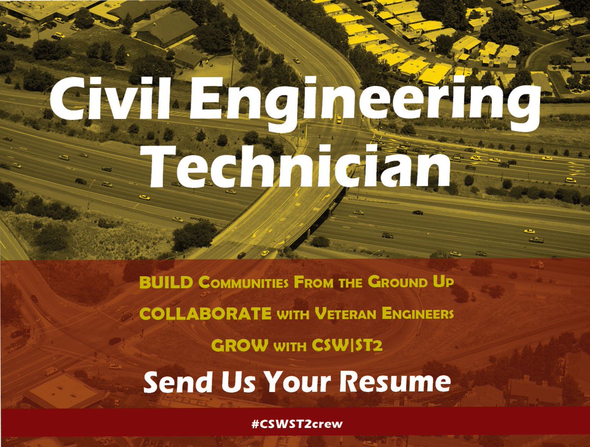 cswst2's tweet photo. Tech-savvy, creative, interested in engineering? Apply Today! https://t.co/XpflclP4lL #CSWST2crew #jobs #personalgrowth #CivilEngineering https://t.co/7ZpihC4Oar