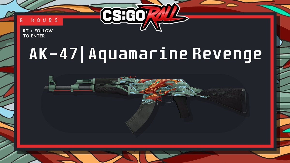 CSGORoll's tweet image. 2 WINNERS - AK-47 | Aquamarine Revenge FN

- RT &amp;amp; Follow
- Enable notifications on CSGORoll
- Play Free Spin goo.gl/bMBHhz

GL!