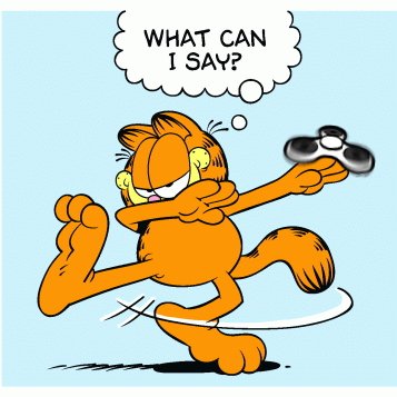 Udholde Flagermus Vær venlig jacksfilms on Twitter: "But in all honesty we should give Jim Davis props  for drawing a dabbing Garfield. Maybe tomorrow he'll have a fidget spinner"  / Twitter
