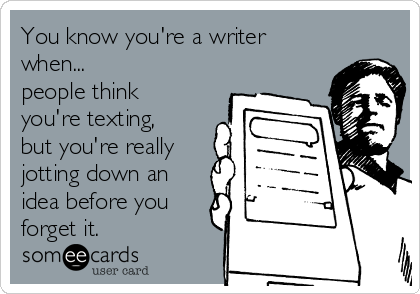 thelaceylondon's tweet image. You know you're a writer when...  

#amwriting #writerslife